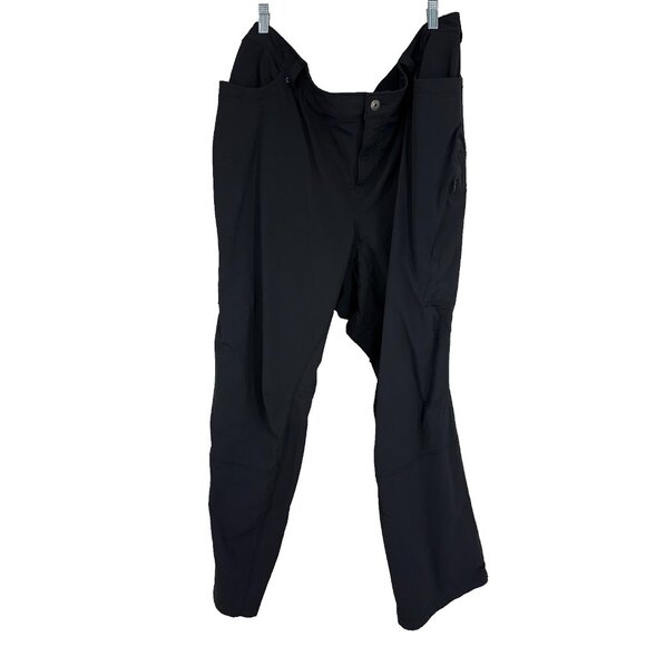 Duluth Trading Women 26W Flexpedition Pants Bootcut Solid Black Multiple Pockets - Picture 1 of 11